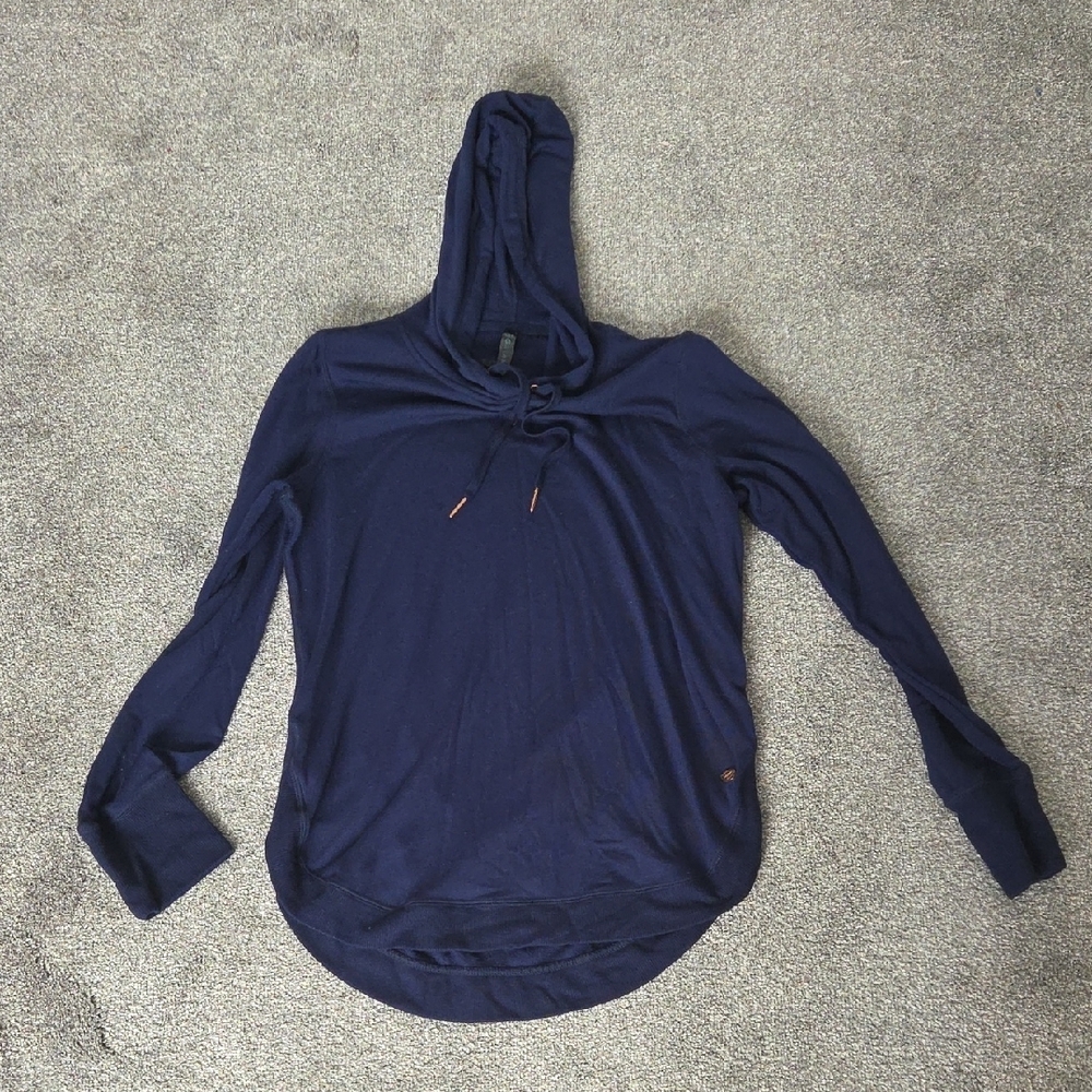 GAIAM Blue Hooded Relaxed Sweatshirt
